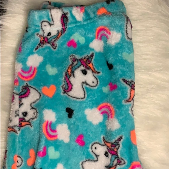 UNICORN PAJAMA PANTS FOR LITTLE GIRLS - Picture 1 of 2